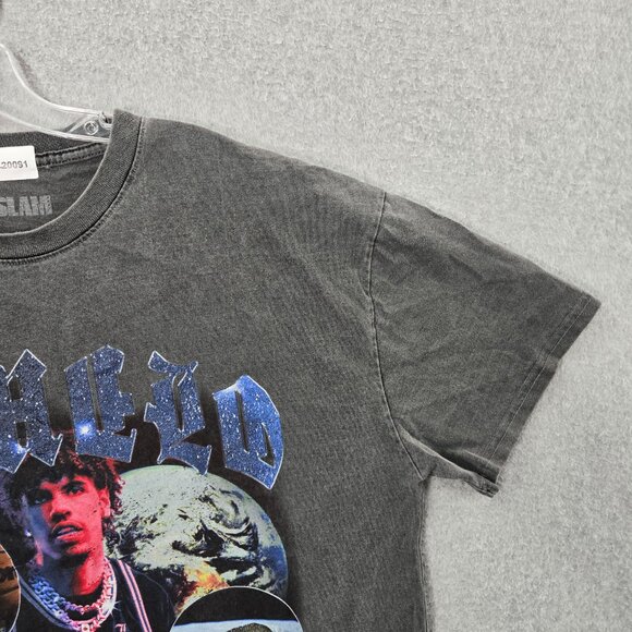 Slam Men Shirt Medium Gray Lamelo Ball Graphic Crew Neck Short Sleeve Tee - Picture 2 of 10